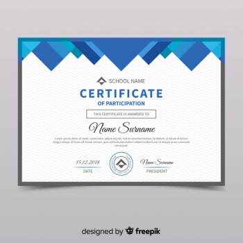 Certificate of participation template Certificate of participation template