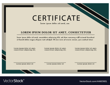 certificate template design