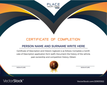 Certificate vector image Certificate vector image