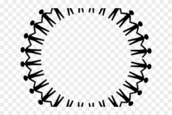 Chain Clipart Circle - People Holding Hands Clipart Transparent