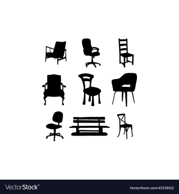 chair sit collection set icon design chair sit collection set icon design