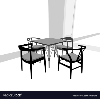Chairs vector image Chairs vector image