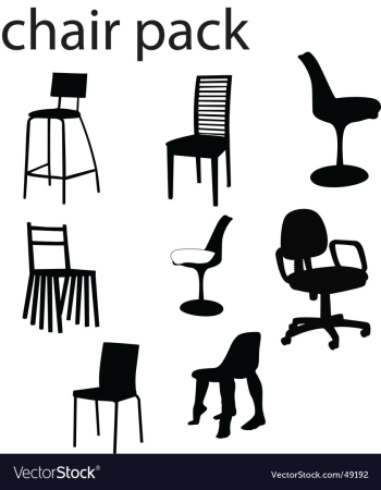 Chairs vector image Chairs vector image
