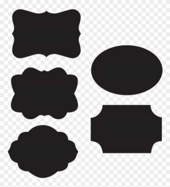 Chalkboard Label Clipart - Blackboard Shape Png