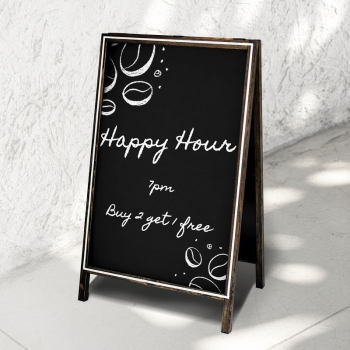 Chalkboard sign png mockup, cafe, | Free PSD Mockup - rawpixel