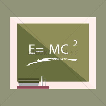 Chalkboard with equation Chalkboard with equation