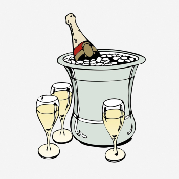 Champagne celebration hand drawn illustration. | Free Photo - rawpixel Champagne celebration hand drawn illustration. | Free Photo - rawpixel
