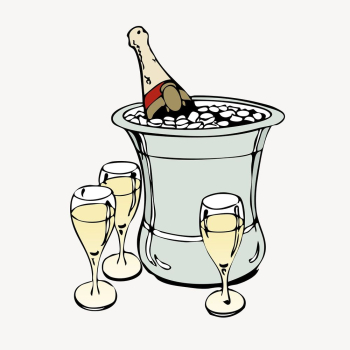 Champagne celebration hand drawn, illustration | Free Vector - rawpixel Champagne celebration hand drawn, illustration | Free Vector - rawpixel