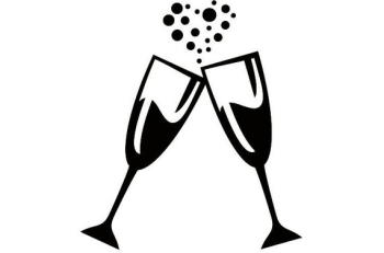 Champagne Glasses 1 Celebration Celebrate Party Heart Bubbles | Clipartimage.com