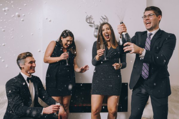 Champagne Popping And Spraying Champagne Popping And Spraying