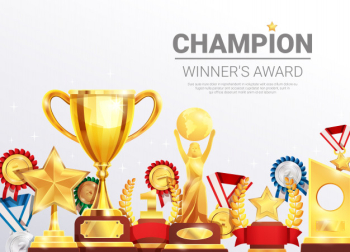 Championships winners awards collection template Free Vector Championships winners awards collection template Free Vector