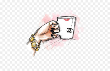 Chanel Drawing Illustration - Chanel Cup Chanel Drawing Illustration - Chanel Cup