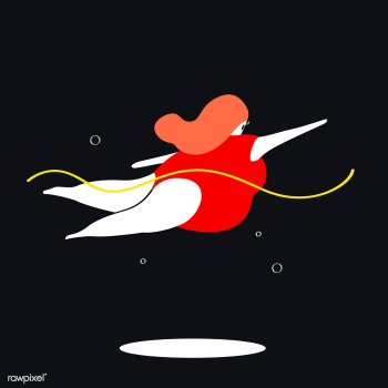 Character illustration of a female swimmer | Free stock vector - 456566 Character illustration of a female swimmer | Free stock vector - 456566