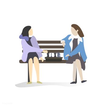 Character illustration of friends playing che.. | Free stock vector - 384856 Character illustration of friends playing che.. | Free stock vector - 384856