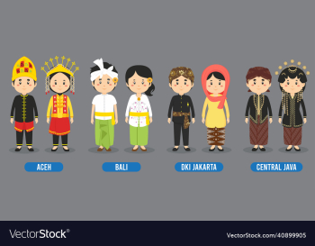 character in different indonesian traditional