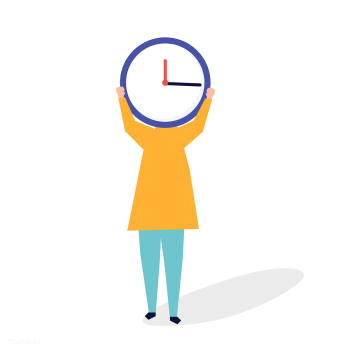 Character of a person with a clock as a head .. | Free stock vector - 455564 Character of a person with a clock as a head .. | Free stock vector - 455564