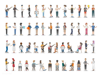 Character people set | Free stock vector - 399508 Character people set | Free stock vector - 399508