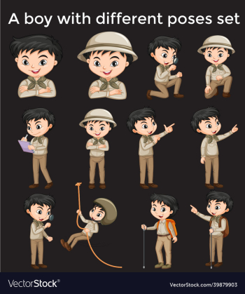 character with different poses character with different poses