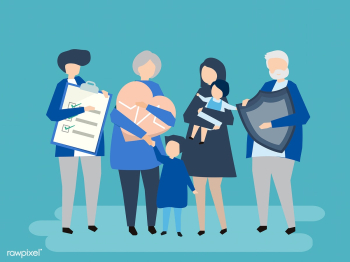 Characters of an extended family with healthc.. | Free stock vector - 455858 Characters of an extended family with healthc.. | Free stock vector - 455858