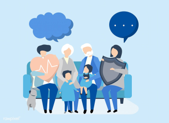 Characters of an extended family with healthc.. | Free stock vector - 455865 Characters of an extended family with healthc.. | Free stock vector - 455865