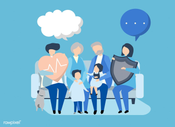 Characters of an extended family with healthc.. | Free stock vector - 455883 Characters of an extended family with healthc.. | Free stock vector - 455883