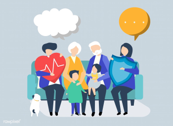 Characters of an extended family with healthc.. | Free stock vector - 455933 Characters of an extended family with healthc.. | Free stock vector - 455933