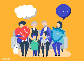 Characters of an extended family with healthc.. | Free stock vector - 455936 Characters of an extended family with healthc.. | Free stock vector - 455936