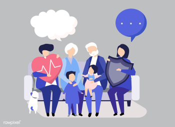 Characters of an extended family with healthc.. | Free stock vector - 455938 Characters of an extended family with healthc.. | Free stock vector - 455938