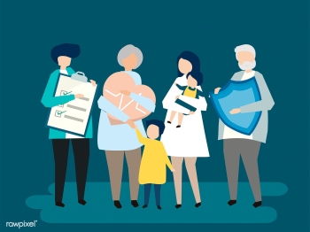 Characters of an extended family with healthc.. | Free stock vector - 455943 Characters of an extended family with healthc.. | Free stock vector - 455943