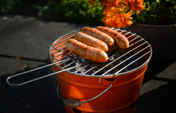Charcoal Grill With Sausage Charcoal Grill With Sausage