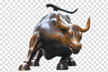 Charging Bull Wall Street Cattle Bronze sculpture - Wall Street ...