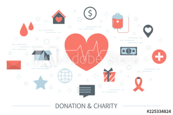 Charity and donation concept Charity and donation concept