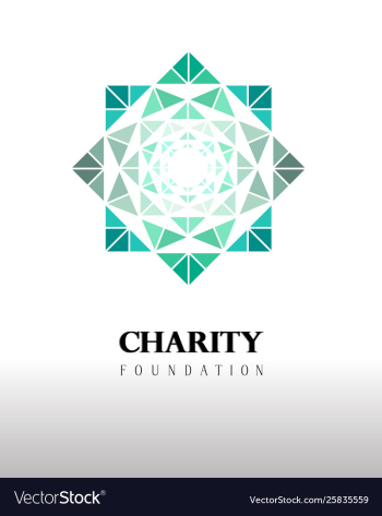 Charity foundation vector image Charity foundation vector image