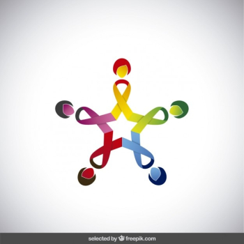 Charity logo with star form Charity logo with star form