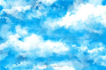 Charming watercolor clouds background Free Vector Charming watercolor clouds background Free Vector