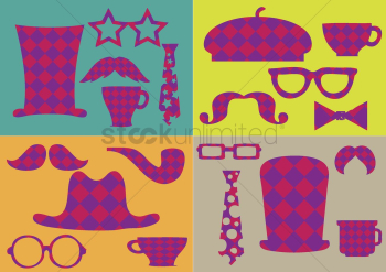 Checkered patterned items Checkered patterned items