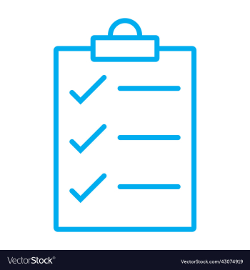 checklist or document line art icon checklist or document line art icon