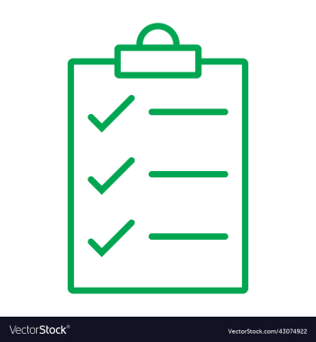 checklist or document line art icon checklist or document line art icon