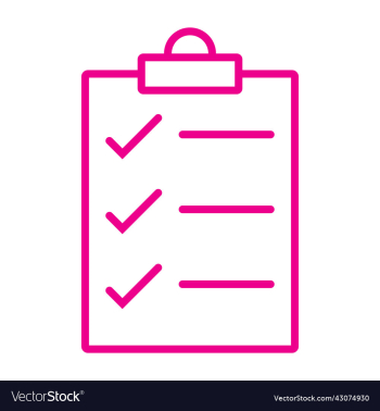 checklist or document line art icon checklist or document line art icon