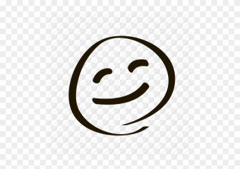 Cheerful, Cute, Emoji, Emoticon, Happy, Pleased, Smile - Smiley Face Sketch Png