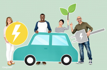 Cheerful people with a hybrid car | Free stock photo - 470103 Cheerful people with a hybrid car | Free stock photo - 470103