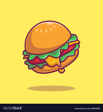cheese burger cartoon icon cheese burger cartoon icon