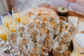 Cheese, white wine and grapes Cheese, white wine and grapes