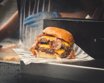 Cheeseburger on Table Cheeseburger on Table