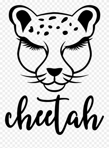 Cheetah Cheetahs Bigcats Bigcat Outline Outlines - Cheetah Svg ...