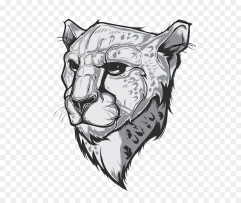 Cheetah T-shirt Drawing Behance Illustration - Silver-white leopard creative perspective 