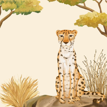 Cheetah wildlife background, animal illustration | Free Photo Illustration - rawpixel