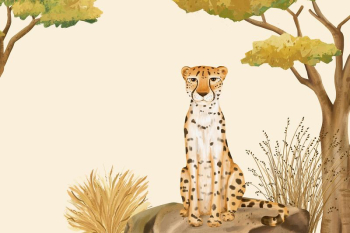 Cheetah wildlife background, animal illustration | Free Photo Illustration - rawpixel