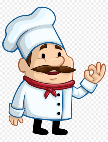 Chef Cartoon Restaurant Illustration - Hand-painted cartoon chef foreign short beard 