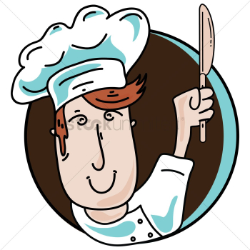 Chef holding knife Chef holding knife